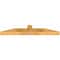 Ekena Millwork Portland Rough Sawn Timber Gable Bracket, Western Red Cedar, 48"W x 8"H x 4"D x 4"F, 4/12 Pitch GBW048X08X0404POR00RWR - alternate 2